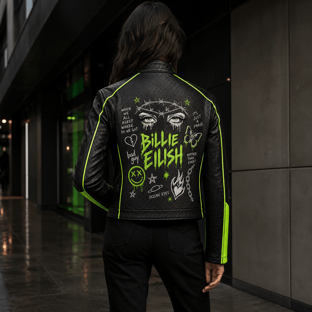 Premium BLE Cropped Leather Zipper Jacket PVNA