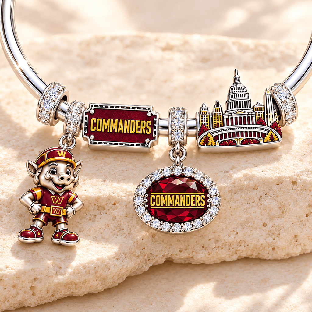 WCD Silver Charm Bracelet Set TMH